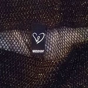 Windsor Clear Palazzo BLACK & GOLD